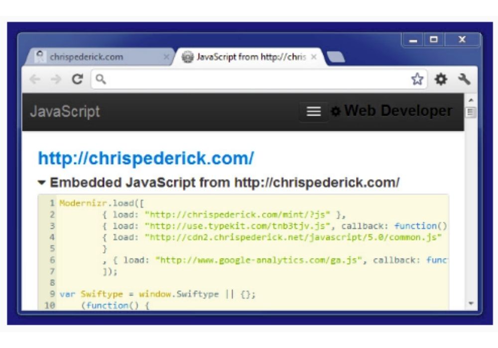 Web Developer - Extensión SEO para Chrome